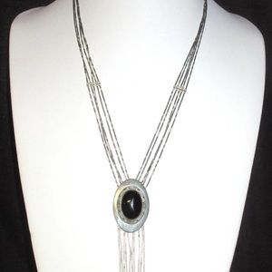 Native American necklace solid sterling silver 37grams